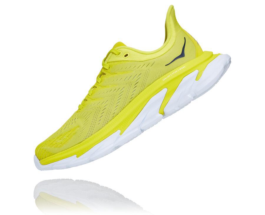 Hoka Australia One One Clifton Edge - Mens Running Shoes Fluorescence - TIUXD-9613